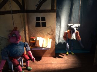 Klos-Hans i TeaterTraileren i B�rnehuset Afrodite kl. 10.30